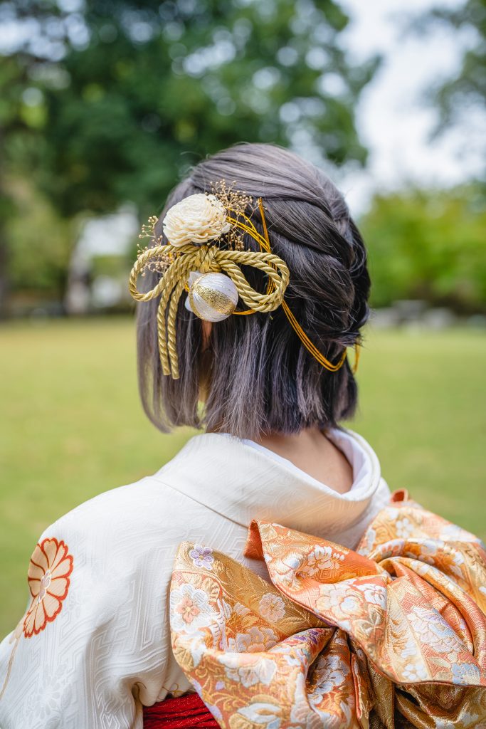 山梨振袖成人式前撮りヘアスタイル髪型髪飾りロケーション撮影