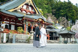 ウェディングフォト白無垢久遠寺