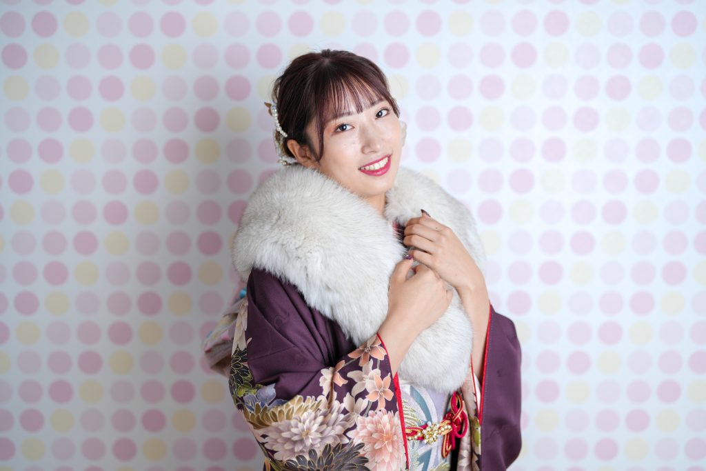 成人式前撮り振袖ヘア振袖髪飾り