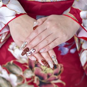 成人式ネイル振袖ネイル
