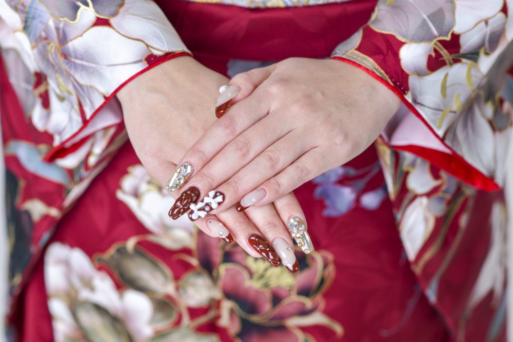成人式ネイル振袖ネイル