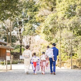 七五三ロケーション撮影武田神社家族写真